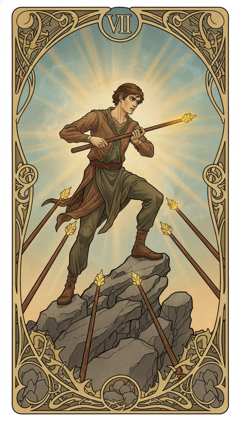 Seven of Wands tarot card